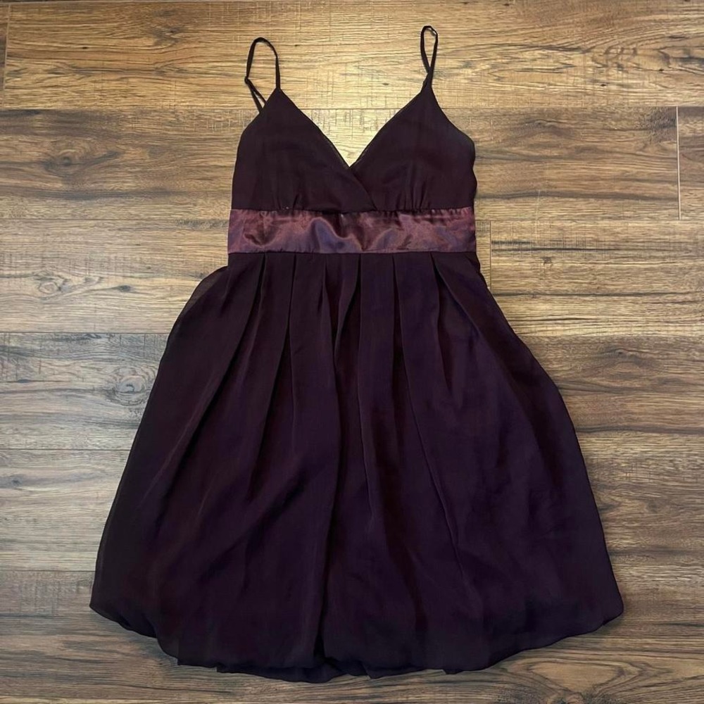 Costa Blanca Y2K Vintage Purple Chiffon Babydoll Dress Spaghetti Straps M‎ Fairy